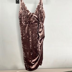 Velvet mini dress